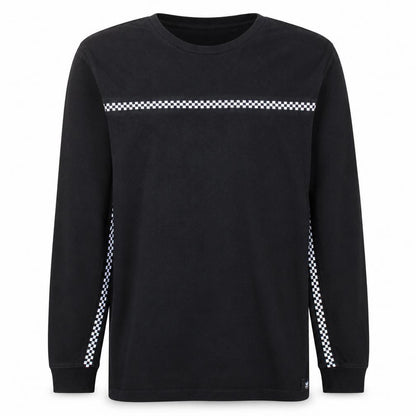 Vans Mens Black XL Long Sleeve Crew Neck Sweatshirt Checker Print