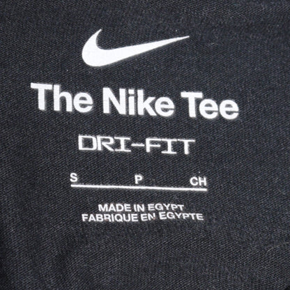Nike Men's Black Athlete Dri-FIT Logo Short Sleeve Sports T-Shirt Size S