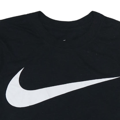 Nike Men's Black Athlete Dri-FIT Logo Short Sleeve Sports T-Shirt Size S