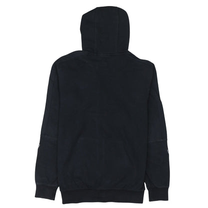 Adidas Men’s Black Full Zip Hoodie S Sports Fleece Sweatshirt