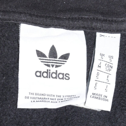 Adidas Men’s Black Full Zip Hoodie S Sports Fleece Sweatshirt