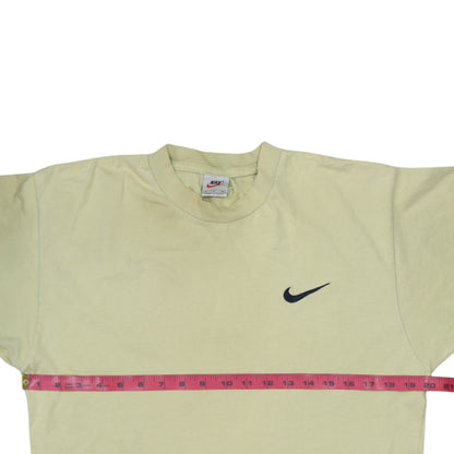 Nike Men's Beige Cotton Short Sleeve Crew Neck T-Shirt Small