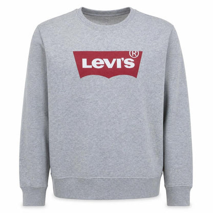 Levi's Men's Grey Logo Pullover Crew Neck Sweatshirt Size S