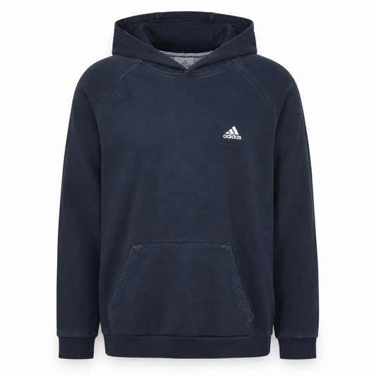 adidas Men's Blue Pullover Hoodie Fleece Small