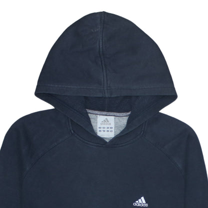adidas Men's Blue Pullover Hoodie Fleece Small