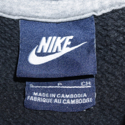 Nike Men's Black Pullover Hoodie Small Logo Fleece Sweatshirt