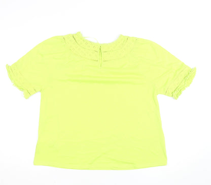 Marks and Spencer Women’s Yellow Cotton Tunic Blouse Size 12