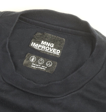 MNG Improved Men's Blue Cotton Crew Neck Short Sleeve T-Shirt Size M