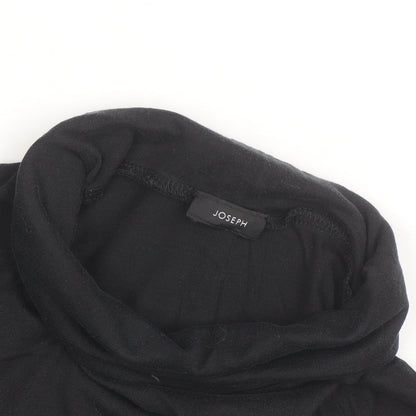 Joseph Women’s Black Roll Neck Long Sleeve Jersey Top Size M
