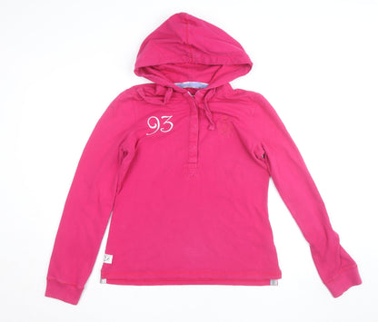 Crew Clothing Co. Womens Pink Size 12 Henley Hoodie Cotton Blend