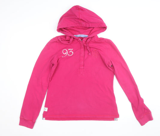 Crew Clothing Co. Womens Pink Size 12 Henley Hoodie Cotton Blend