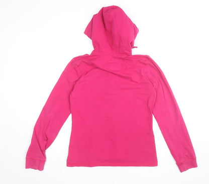 Crew Clothing Co. Womens Pink Size 12 Henley Hoodie Cotton Blend