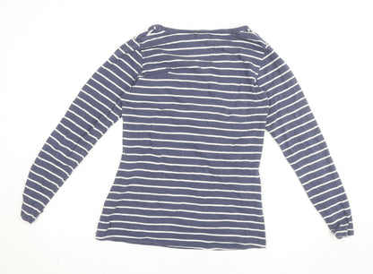 Mamas & Papas Women's Blue Striped Long Sleeve Maternity T-Shirt Size 10