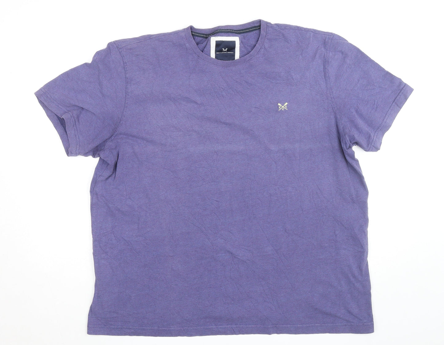 Crew Clothing Company Men’s Purple 2XL Cotton Crew Neck T-Shirt