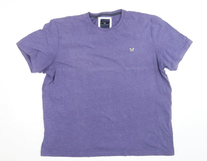 Crew Clothing Company Men’s Purple 2XL Cotton Crew Neck T-Shirt