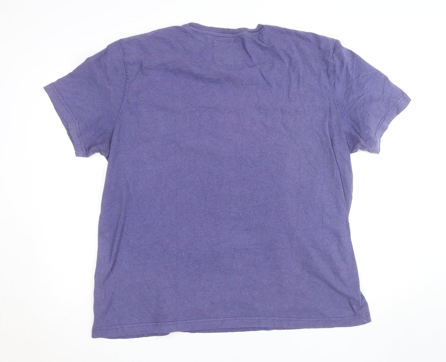 Crew Clothing Company Men’s Purple 2XL Cotton Crew Neck T-Shirt