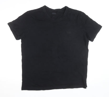 Hugo Boss Men's Black XL Cotton Crew Neck T-Shirt