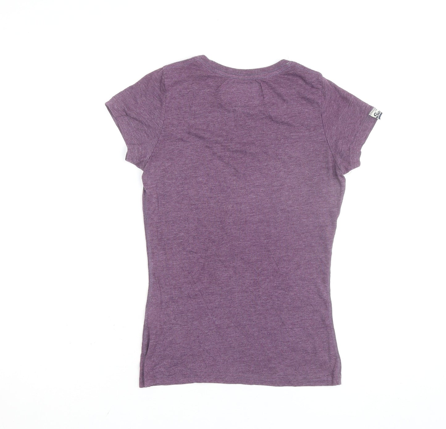 Superdry Women's Purple XS Slim Fit Graphic T-Shirt