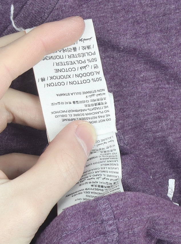 Superdry Women's Purple XS Slim Fit Graphic T-Shirt