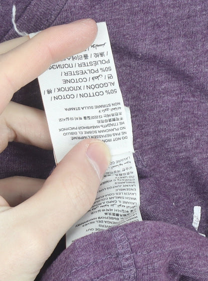 Superdry Women's Purple XS Slim Fit Graphic T-Shirt