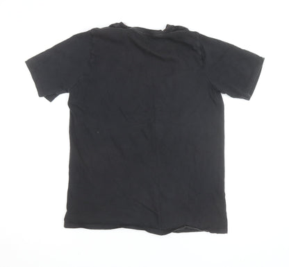 Nike Teens Black XL Athletic Fit Graphic Logo T-Shirt