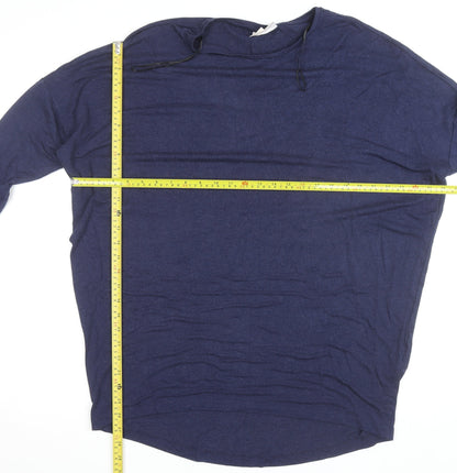 ONLY Carmakoma Women's Blue 3/4 Sleeve Relaxed Jersey Top Size 20
