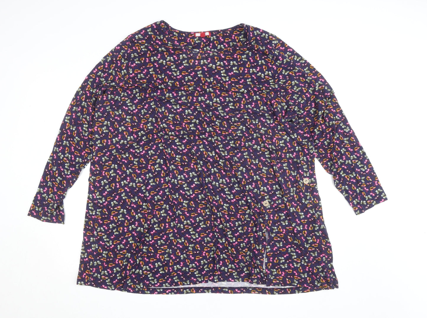 Joe Browns Womens Multicoloured Butterfly Tunic Blouse Size 28