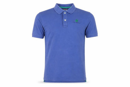 Beverly Hills Polo Club Men's Blue Cotton Polo Shirt Medium