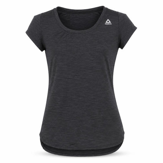 Reebok Womens Black XS Athletic T-Shirt Lightweight Gym Top