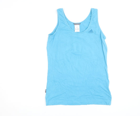 Adidas Men's Blue M Tank Top Slim Fit Lightweight Activewear