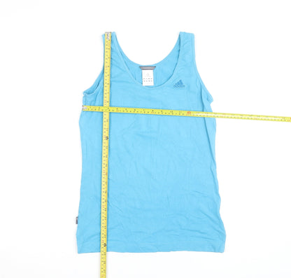 Adidas Men's Blue M Tank Top Slim Fit Lightweight Activewear