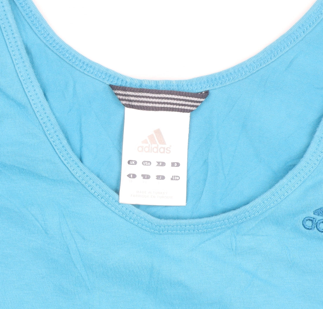 Adidas Men's Blue M Tank Top Slim Fit Lightweight Activewear