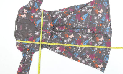 Holly Willoughby Women’s Multicoloured Butterfly Print Jersey Wrap Dress Size 12