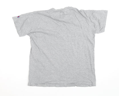 Champion Boys Grey Crew Neck Short Sleeve Sports T-Shirt Size 13 Years