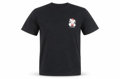 KUMA Men's Black Graphic Bear Streetwear T-Shirt Size L