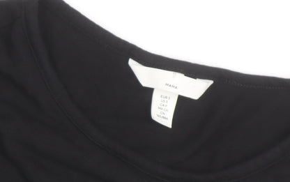 H&M Mama Women’s Black Maternity Stretch Basic T-Shirt Size S