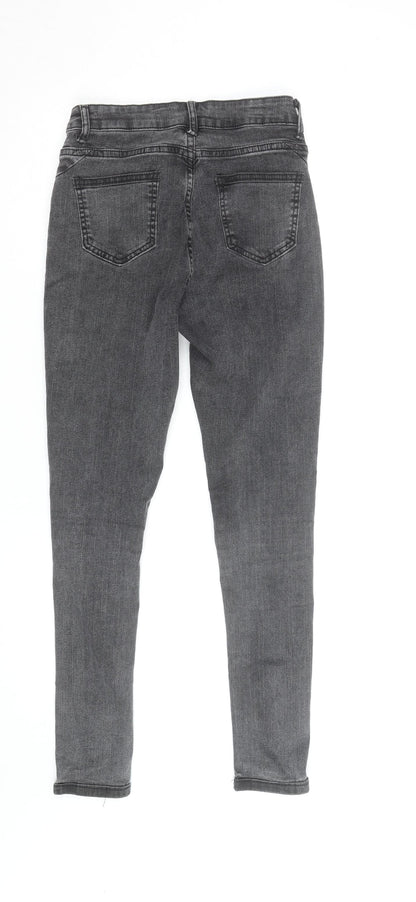 SHEIN Women's Grey High Rise Skinny Jegging Stretch Trousers XS