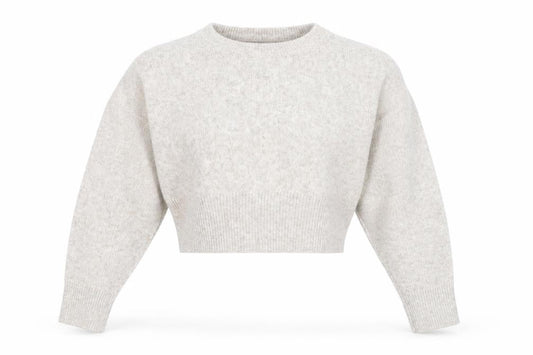 ASOS Design Women Beige Wool Blend Crew Neck Jumper Size M