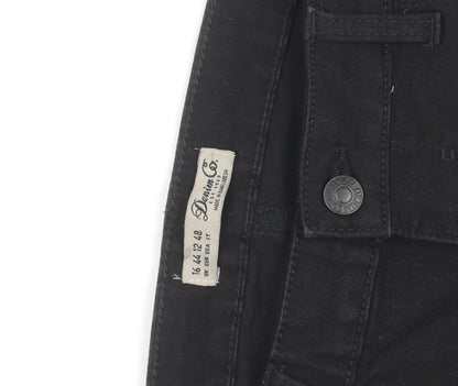 Denim Co. Womens Black Skinny Stretch Jeans Size 16 Slim Fit