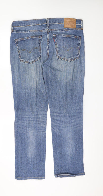 Levi's Premium Men's Blue 511 Straight Jeans W36 L32 Regular Fit Denim