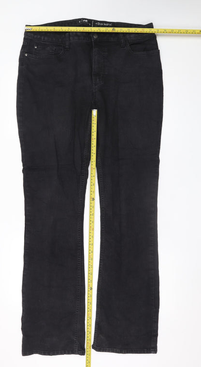 Lee Women’s Black Bootcut Jeans Size 18 Regular Fit Denim