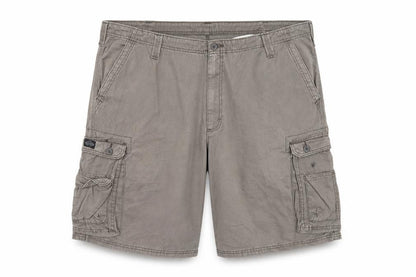 Lee Men's Grey Cotton Cargo Shorts Size 46 Regular Fit