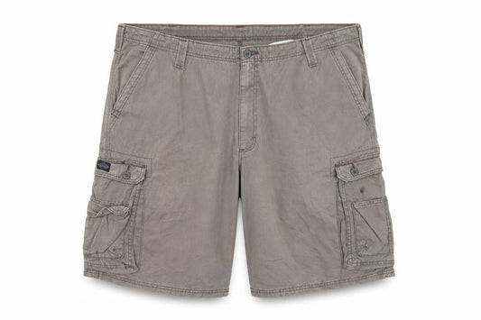 Lee Men's Grey Cotton Cargo Shorts Size 46 Regular Fit