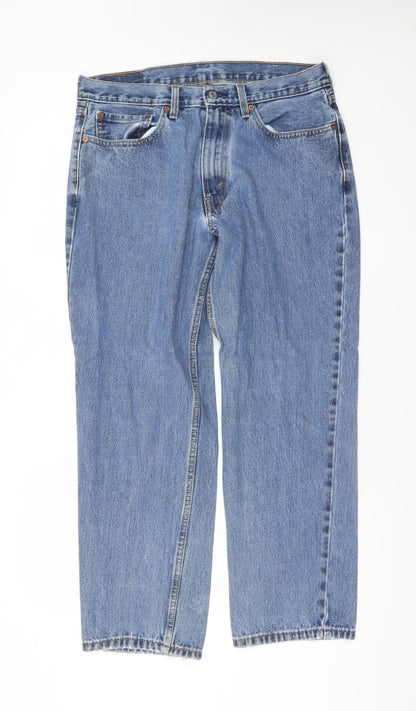 Levi's Men's Blue 34x30 Straight Fit Denim Jeans