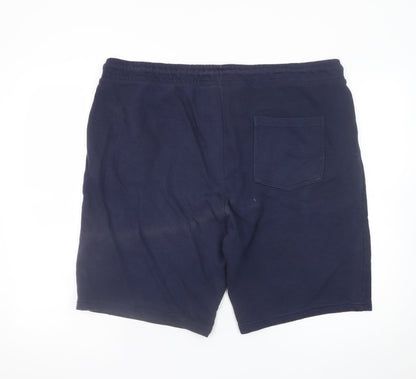 C&A The Basics Men's Blue XL Sweat Shorts with Zipped Pockets
