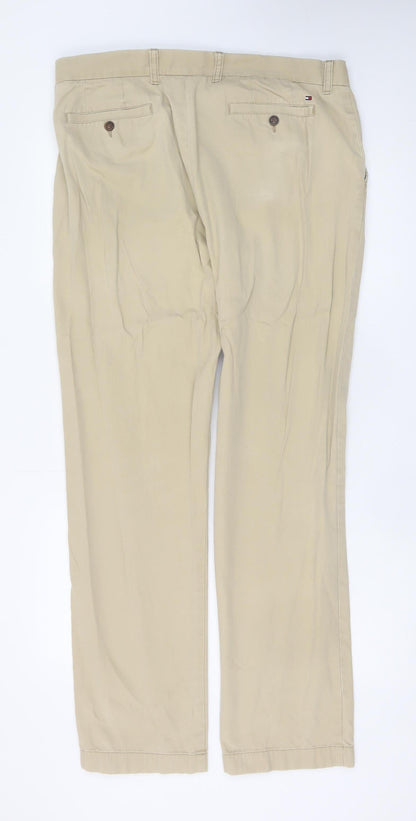 Tommy Hilfiger Men’s Beige Chino Trousers 36/34 Classic Fit
