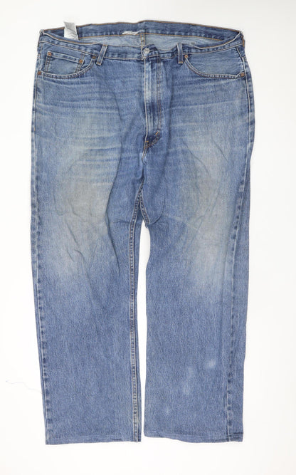 Levi's 505 Men's Blue Straight Leg Denim Jeans W44 L32