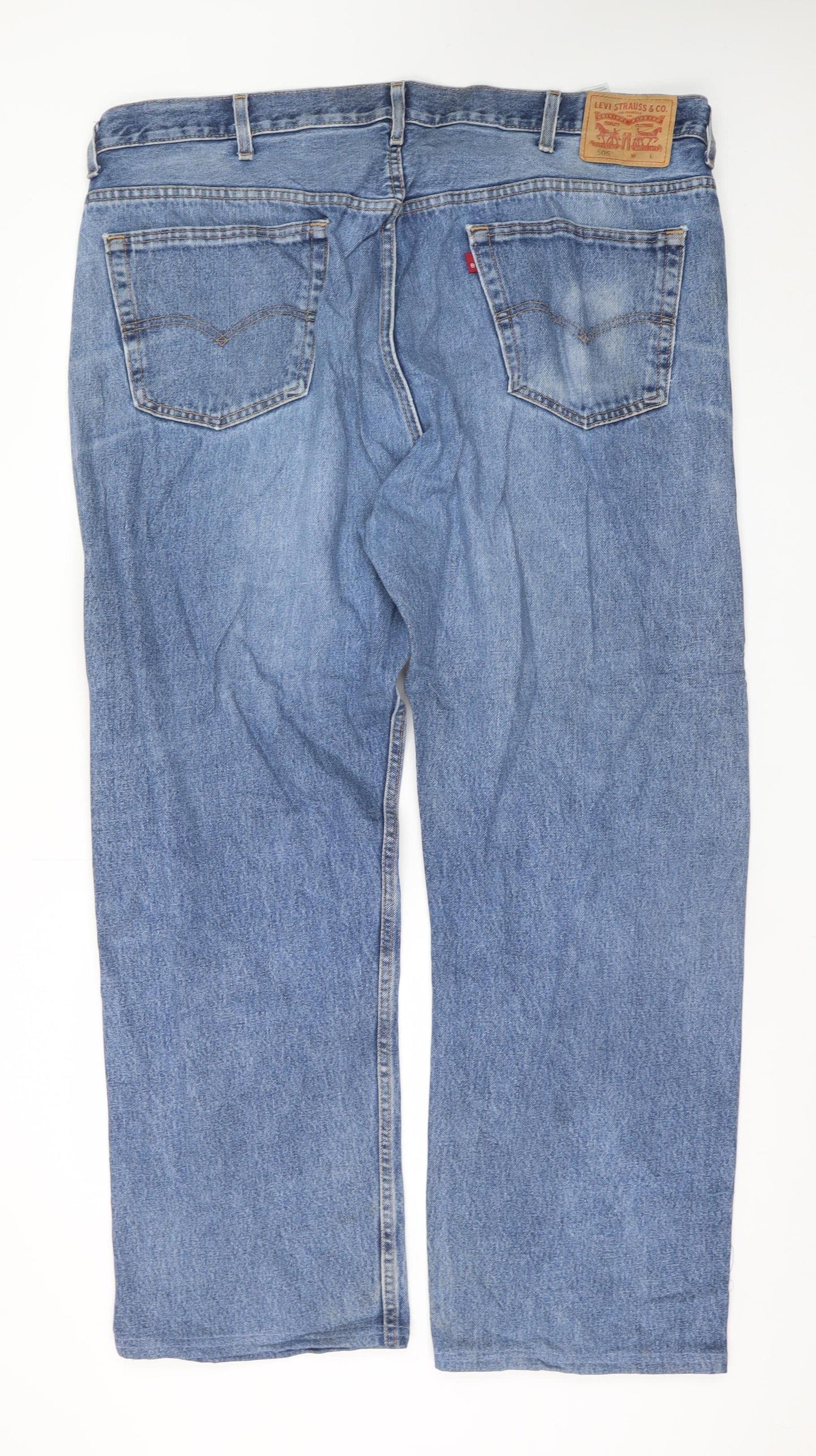 Levi's 505 Men's Blue Straight Leg Denim Jeans W44 L32