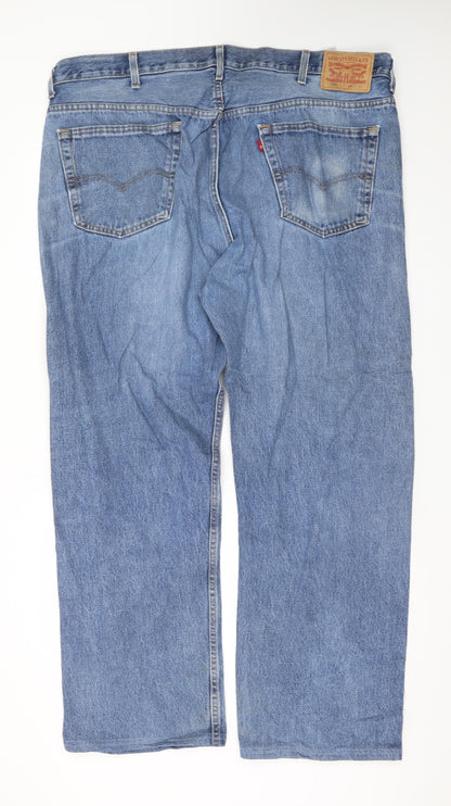 Levi's 505 Men's Blue Straight Leg Denim Jeans W44 L32