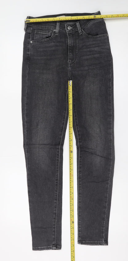 Levi's Womens Black 721 High Rise Skinny Jeans Size 27